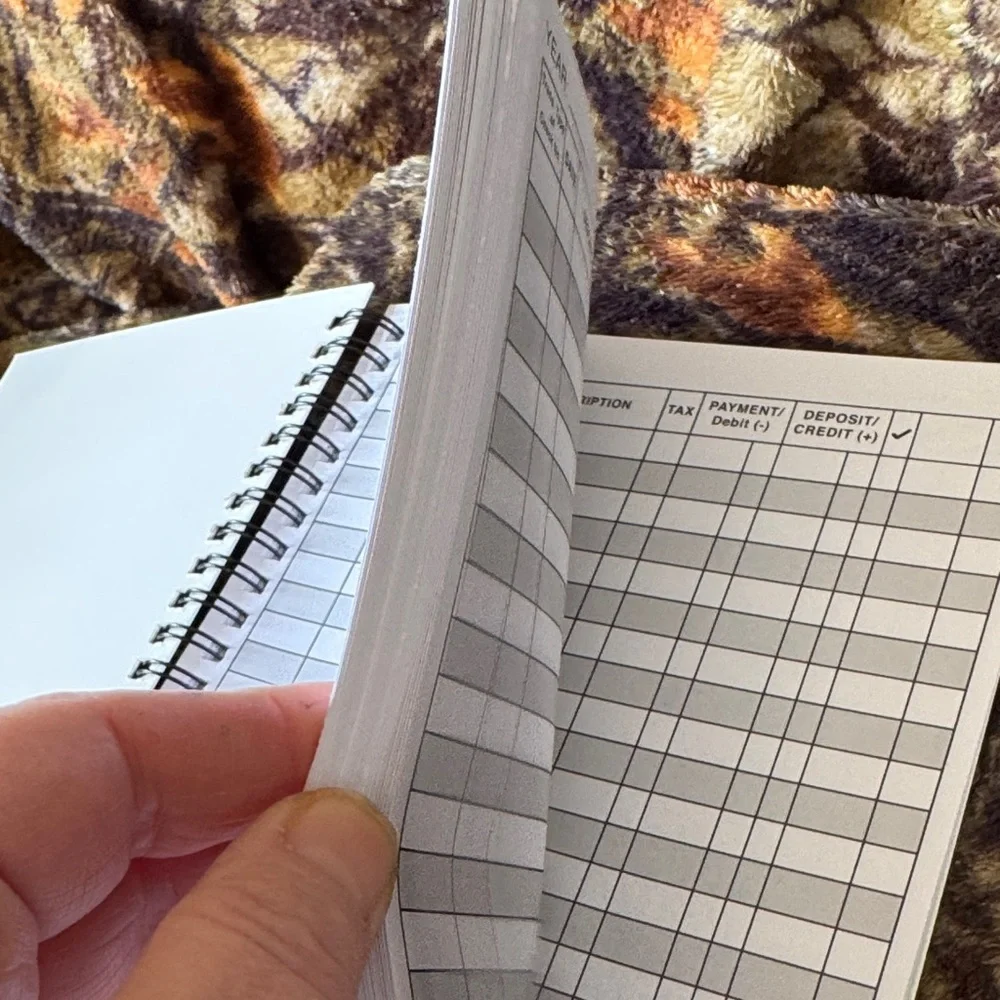 ★ Account Tracker Ledger Book Spiral Bound Expense Record Notebook